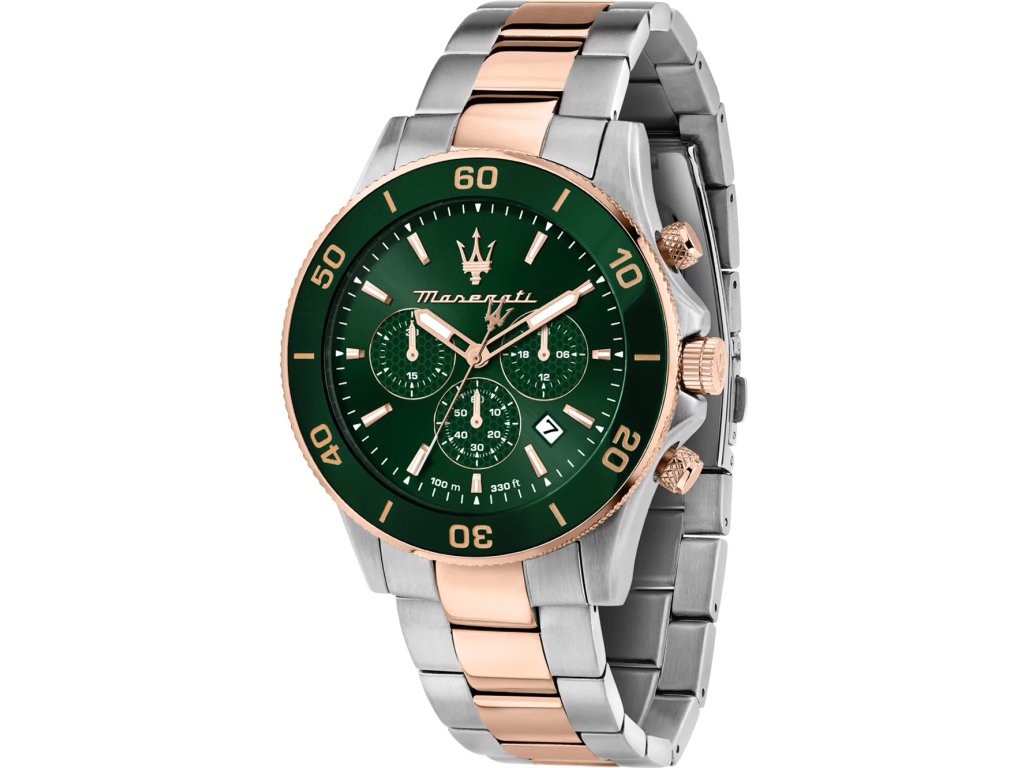 Pánské hodinky Maserati Competizione R8873600004 se zeleným ciferníkem