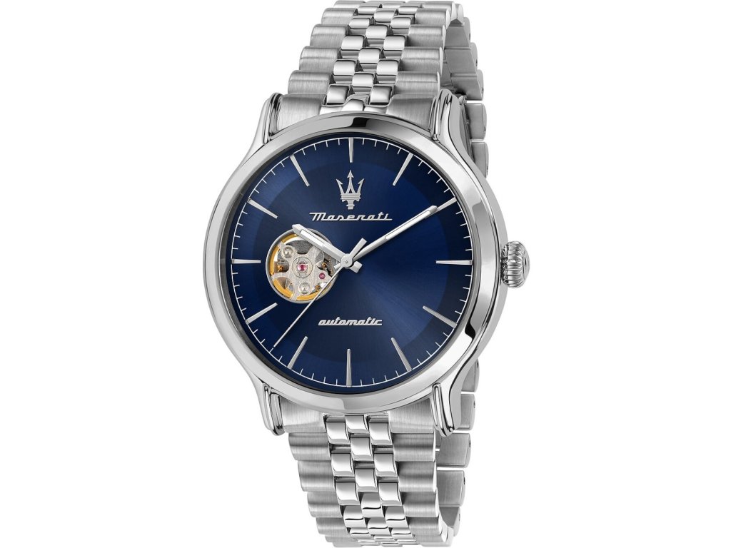 Pánské automatické hodinky Maserati Epoca Automatic R8823118018 s modrým ciferníkem